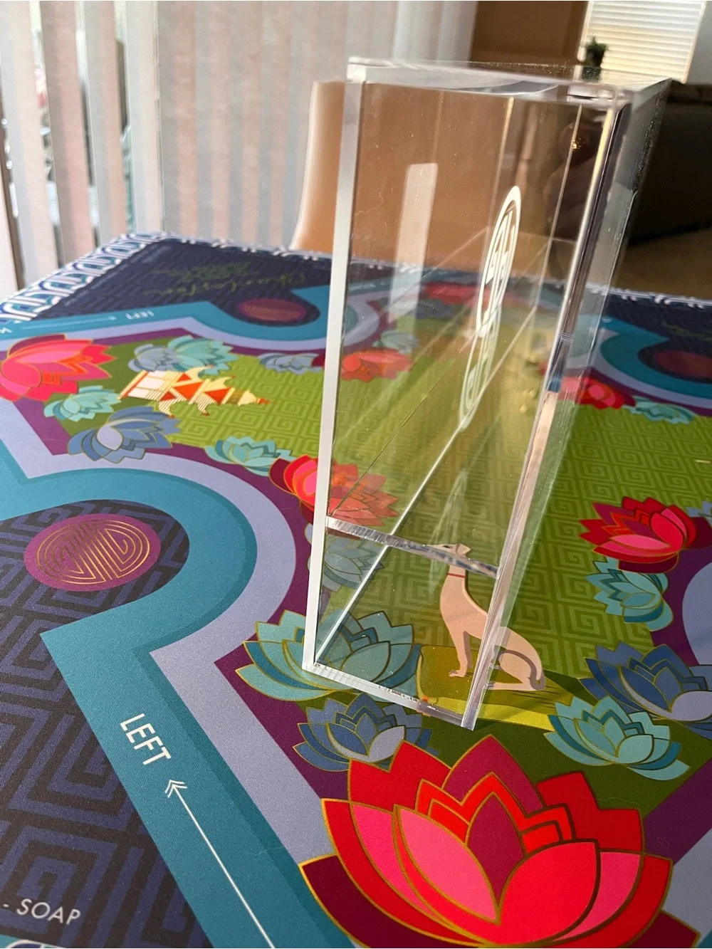 NWT Jonathan Adler Clear Acrylic Box with Sliding Top